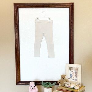 Cherokee GUC 2012 Cream Ribbed Knit Leggings Size 3T
